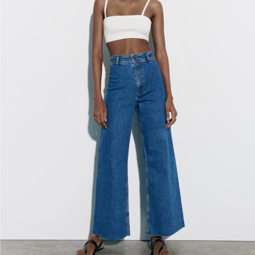 Zara The High Rise Marine Straight Jeans, size 6 (USA)